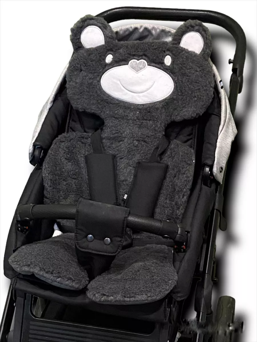 Меховой коврик для коляски или автокресла Ramili Baby Eccellente Grigio