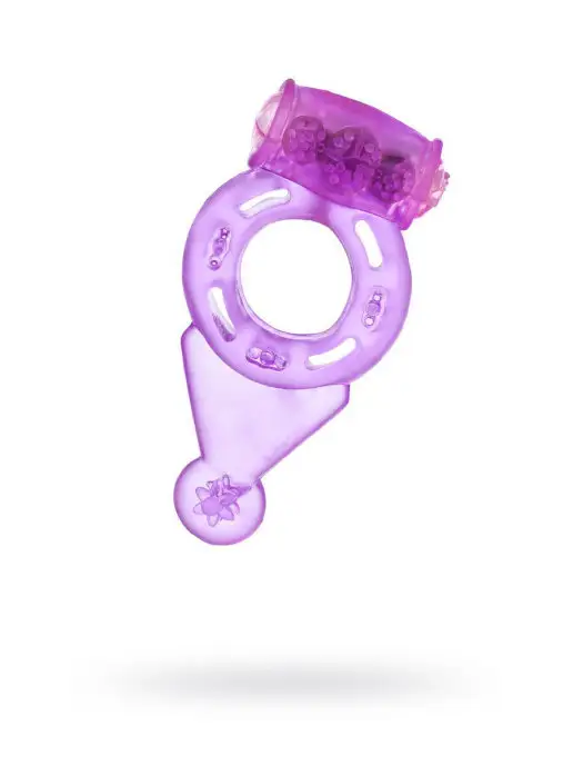 Toyfa Basic Эрекционное кольцо с вибрацией, фиолетовый