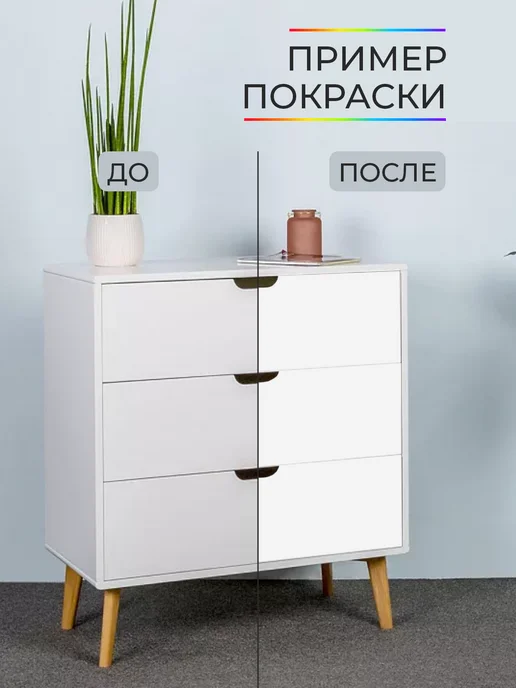 ModoColore Краска для мебели меловая белая, белый, фото 2