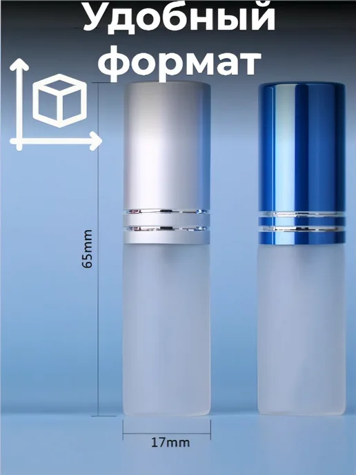 Spirit of the Fragrance Набор стеклянных атомайзеров для духов 5 мл 2 шт, 5 мл, 2 шт, фото 2