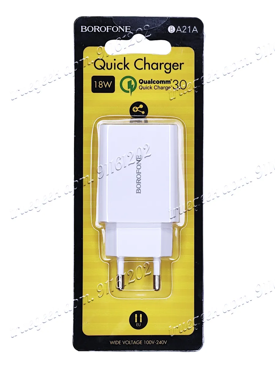 Зарядное устройство BA21A USB-A QC 3.0 18Вт белое