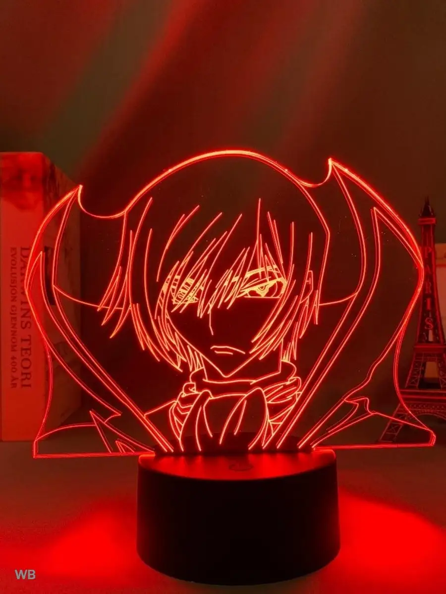 Ночник Аниме Код Гиас Восставший Лелуш Code Geass MyNightLight 91172889  купить за 1 319 ₽ в интернет-магазине Wildberries