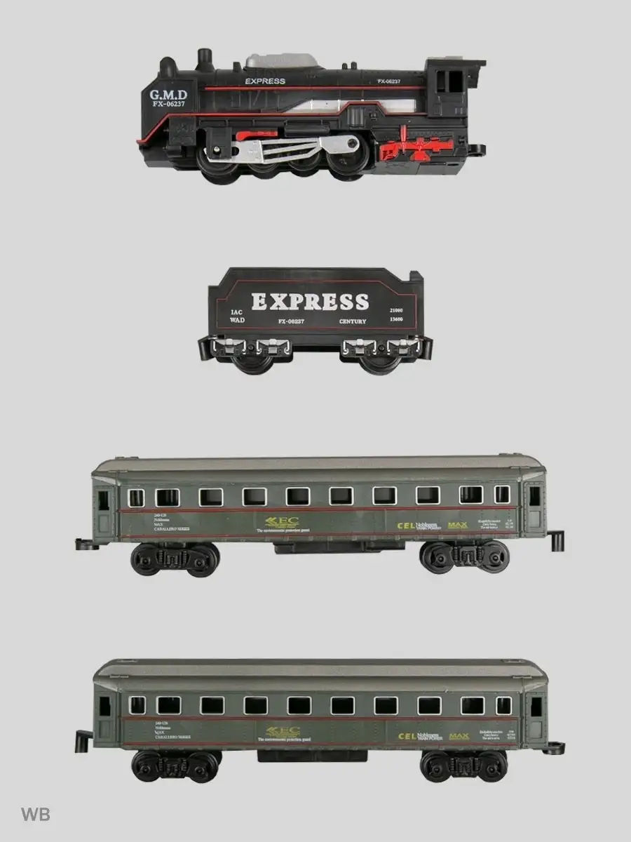 Набор пассажирский поезд/игрушки/железная дорога/подарок 1A 91215812 купить  в интернет-магазине Wildberries