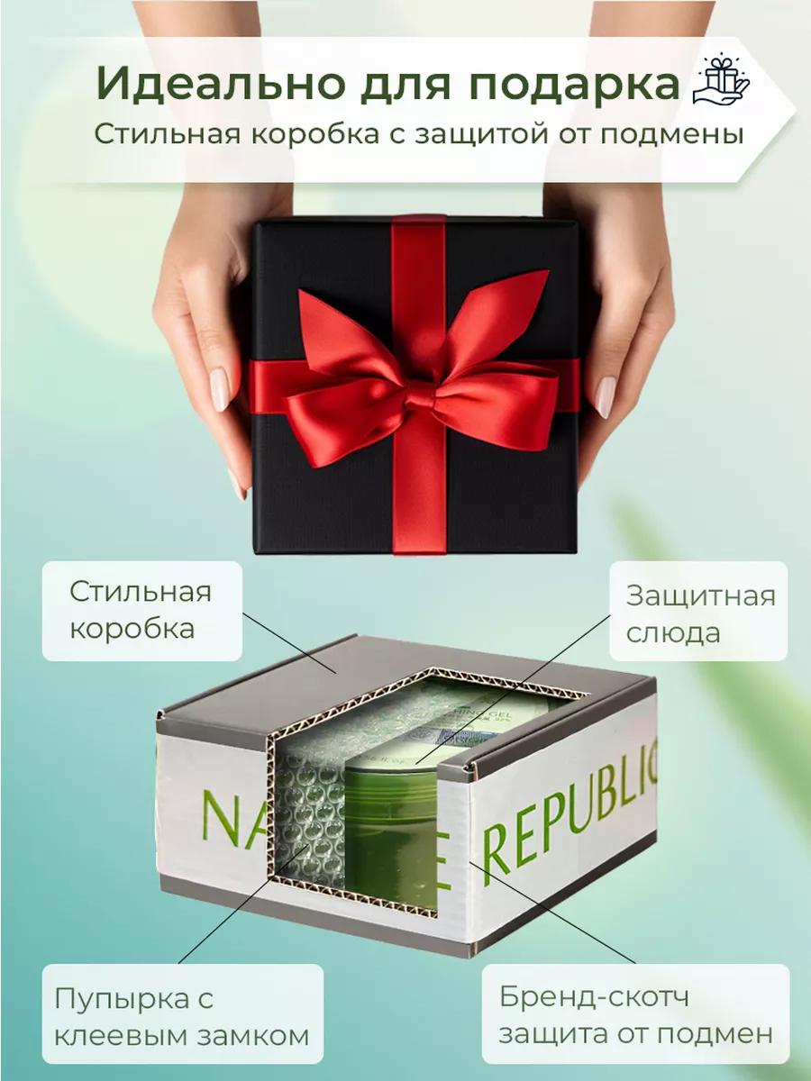 Увлажняющий Алоэ вера гель для лица и тела NATURE REPUBLIC 91275740 купить  за 907 ₽ в интернет-магазине Wildberries