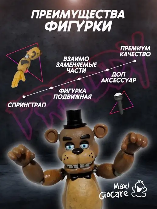 panawealth Коллекционная фигурка Фредди, коричневый, фото 2