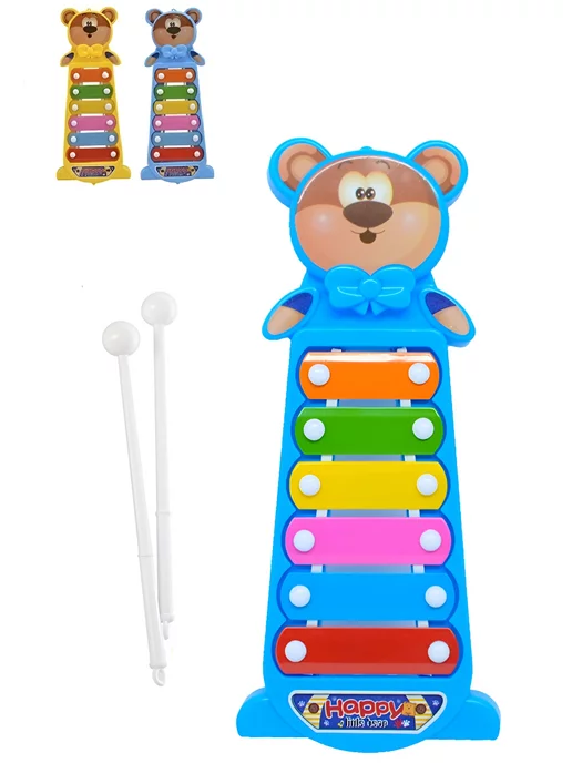 S+S Toys Ксилофон детский музыкальный инструмент, синий, фото 4