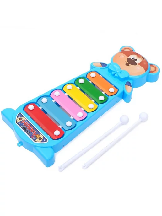 S+S Toys Ксилофон детский музыкальный инструмент, синий, фото 5