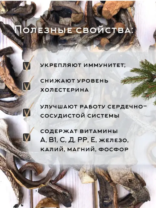 ВКУСМАРКЕТ Грибы подосиновики сушеные 100 г, 100 г, фото 3