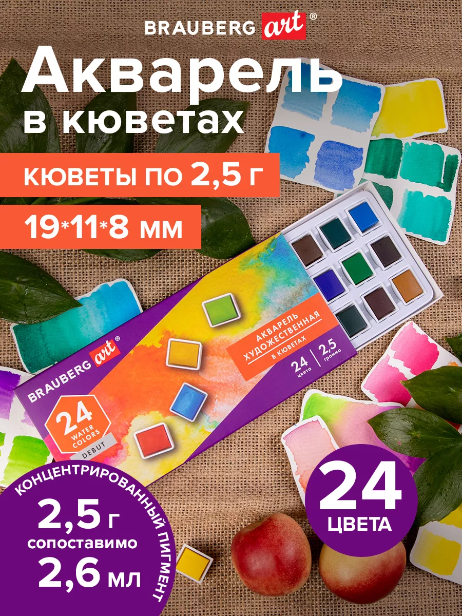 Краски акварельные...