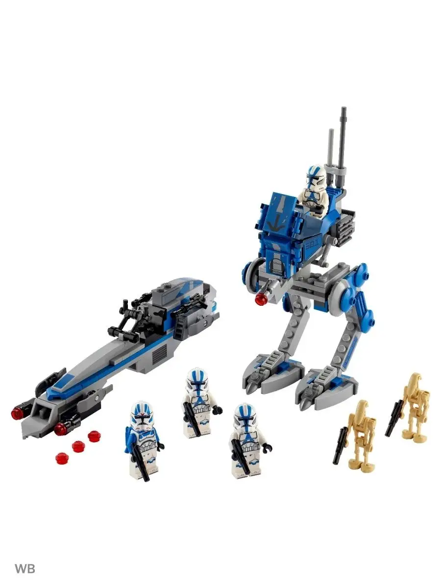 Lego Star Wars 75280 Клоны-пехотинцы 501-го легиона LEGO 91583725 купить в  интернет-магазине Wildberries