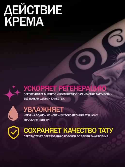 Tattoo Pharma Доктор Про Плюс крем для заживления тату уход 30 мл, 5 мл, 2 шт, фото 3