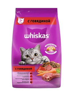 Корм для кошек, подушечки с паштетом, говядина 5кг Whiskas 91649289 купить за 1 391 ₽ в интернет-магазине Wildberries