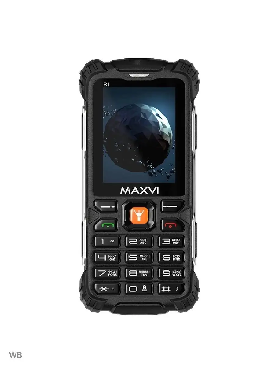 Мобильный телефон кнопочный для пожилых R1 защита IP68 Maxvi 91873445  купить за 2 485 ₽ в интернет-магазине Wildberries