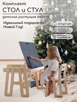 Детский стол и стул для малышей от года Limoni-kids 91905314 купить за 12 574 ₽ в интернет-магазине Wildberries