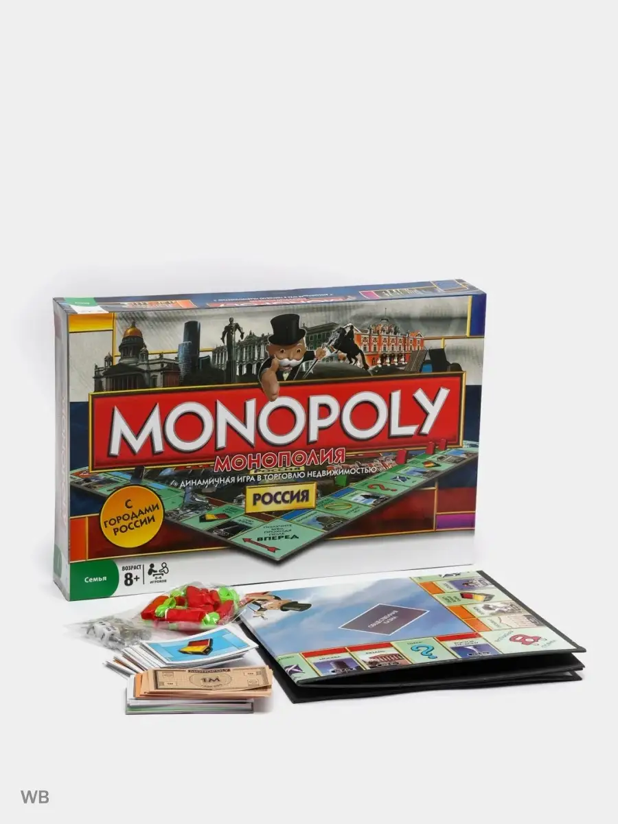 Настольная игра Monopoly Россия MONOPOLY 91941238 купить в  интернет-магазине Wildberries