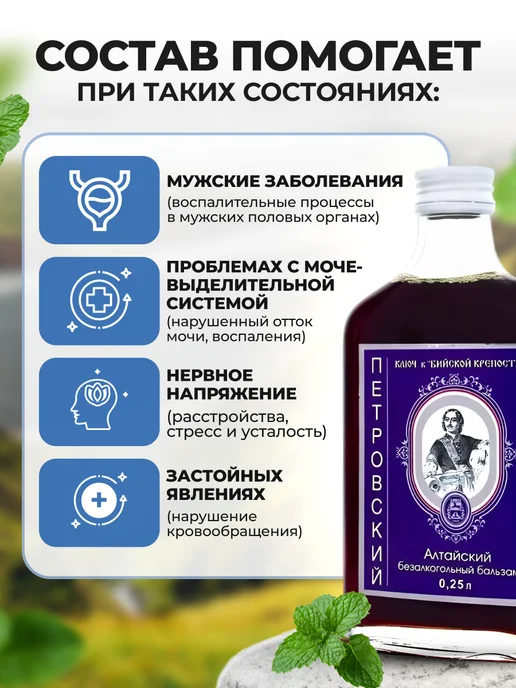 Мед и Конфитюр Бальзам Петровский мужское здоровье 250 мл пластик, 250 мл, фото 4