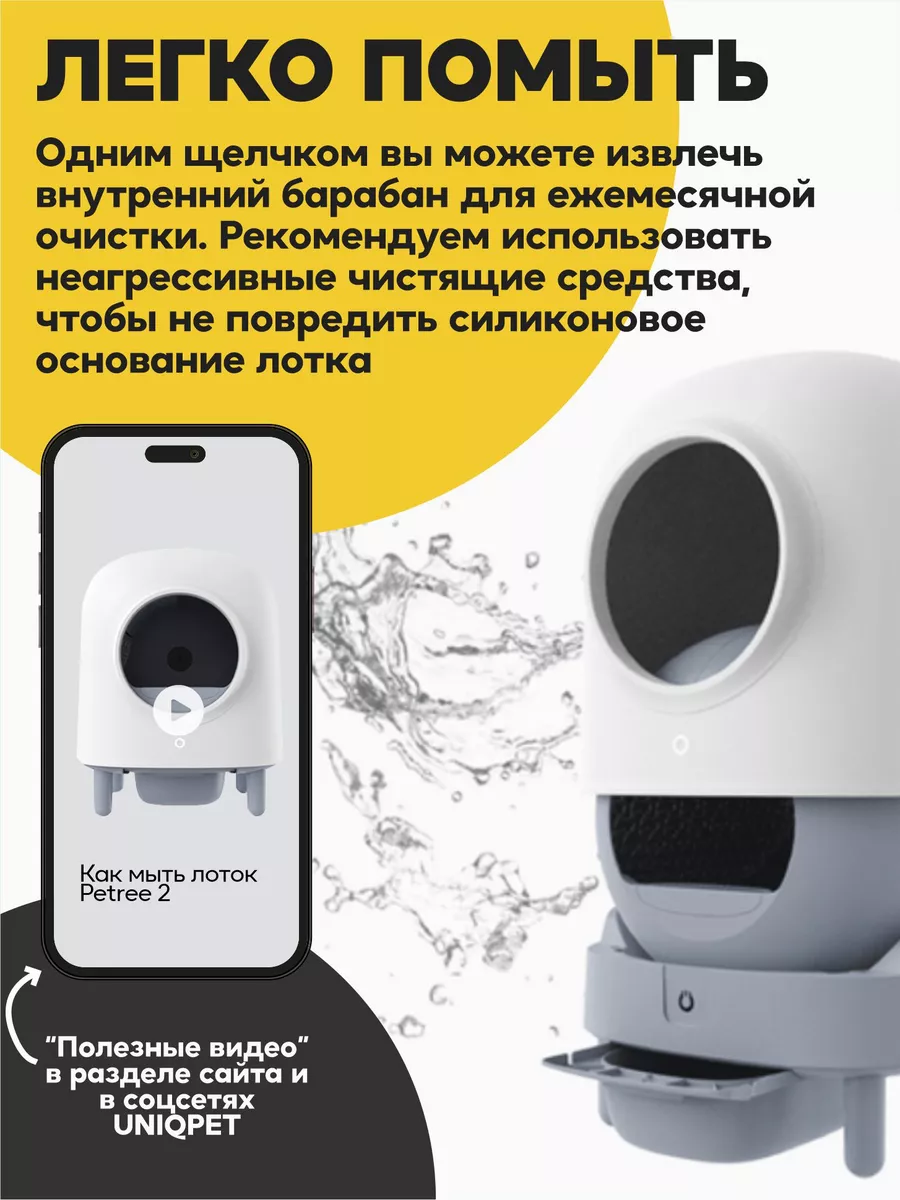 Автоматический умный лоток для кошек PЕTREE 2 Wi-Fi Petree 92035154 купить  за 31 616 ₽ в интернет-магазине Wildberries