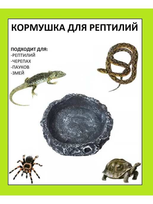 The home Кормушка для террариума и аквариума, черный