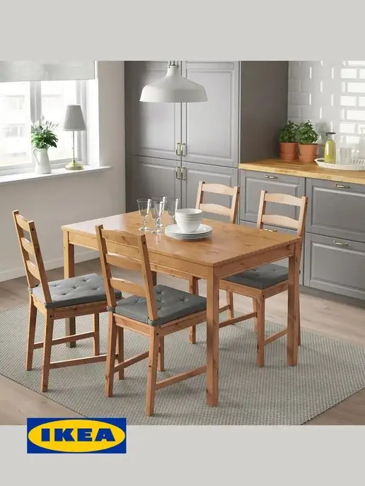 IKEA Подушка на стул икеа ЮСТИНА, серый, фото 4