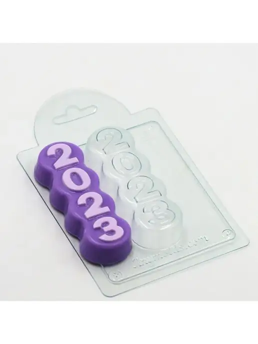 AnyMolds Пластиковая форма для мыла и шоколада 2023 вертикаль, белый
