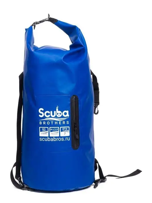 SCUBA BROTHERS Гермомешок SB SUP BAG 60 литров, IPX7, синий, фото 2