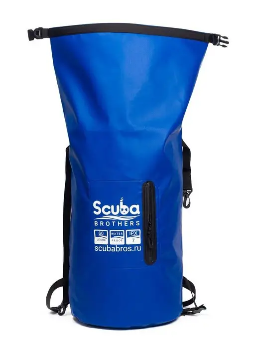 SCUBA BROTHERS Гермомешок SB SUP BAG 60 литров, IPX7, синий, фото 5