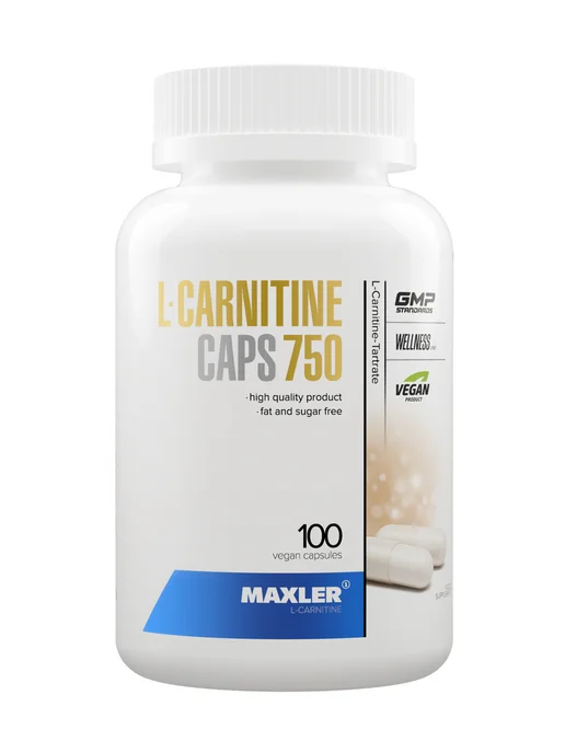 MAXLER Жиросжигатель л карнитин L-Carnitine 750 мг, 100 шт, фото 7