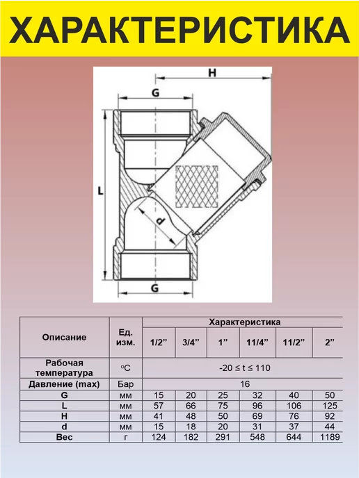 SMS Фильтр грубой очистки воды 1" г-г, 1 г, фото 8