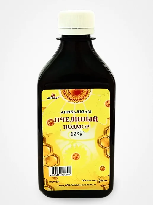 Мед и Конфитюр Апибальзам пчелиный подмор (настойка) 12 % 265 мл, 265 мл, фото 7