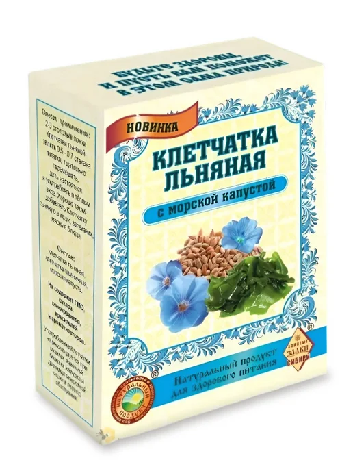 Мед и Конфитюр Клетчатка Льняная с морской капустой 300 гр, 300 г, фото 8