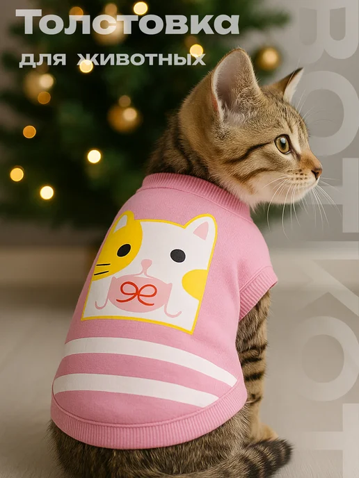 ВОТКОТ Одежда для котят кофта, розовый