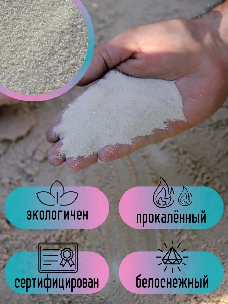 Кварцевый песок для песочниц и творчества (24 кг) SANDPLAY 92624251 купить  за 1 205 ₽ в интернет-магазине Wildberries