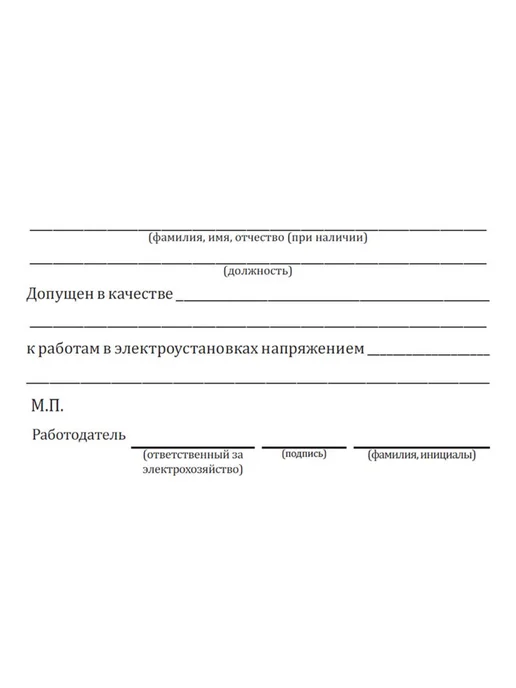 ЦентрМаг Удостоверение электрика, вариант, фото 3