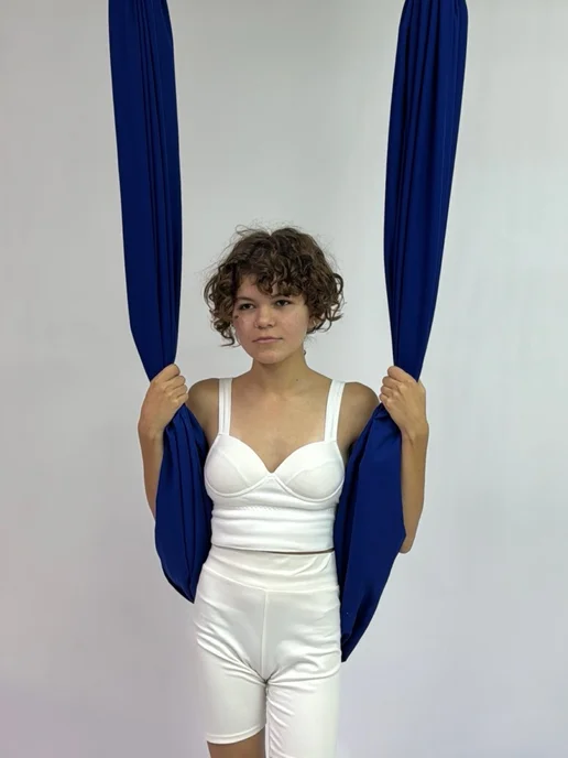 YoGuru Гамак для йоги и фитнеса, синий
