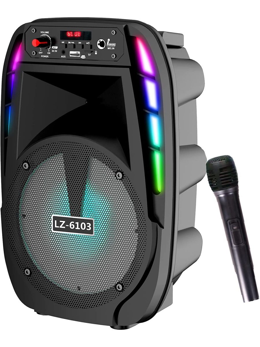 Мощная колонка с караоке. Колонка lz4202. Динамик-караоке (колонка) с микрофоном Wireless Speaker LZ-6103. Колонка с ауксом. Wireless Speaker big Sound.