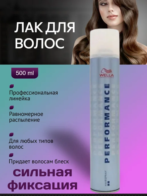 WELLA PROFESSIONALS Лак для волос экстрасильной фиксации Performance, 500мл, 500 мл