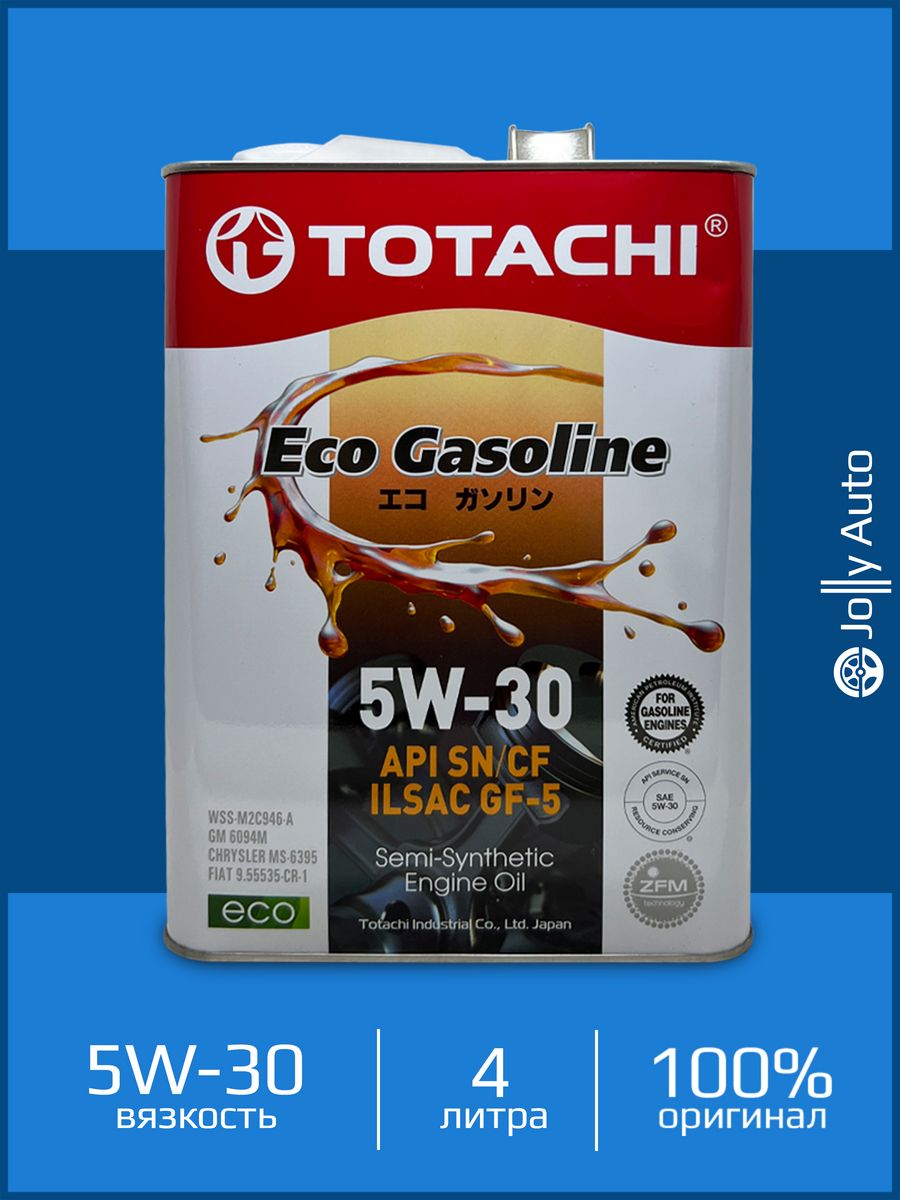 Totachi grand touring 5w 40. TOTACHI Eco gasoline 5w-30. Тотачи эко газолин 5w30. TOTACHI Eco gasoline 5w-30 1 литр. Масло Тотачи лого.