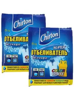 SUPER Отбеливатель без хлора, 75 гр*2 шт Chirton 93141428 купить за 265 ₽ в интернет-магазине Wildberries