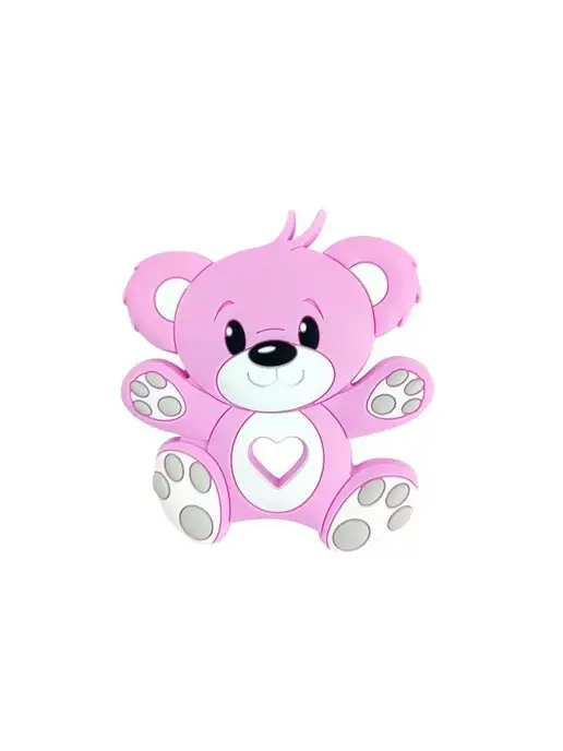 BABY WOODS Силиконовый прорезыватель для зубов, розовый, фото 8
