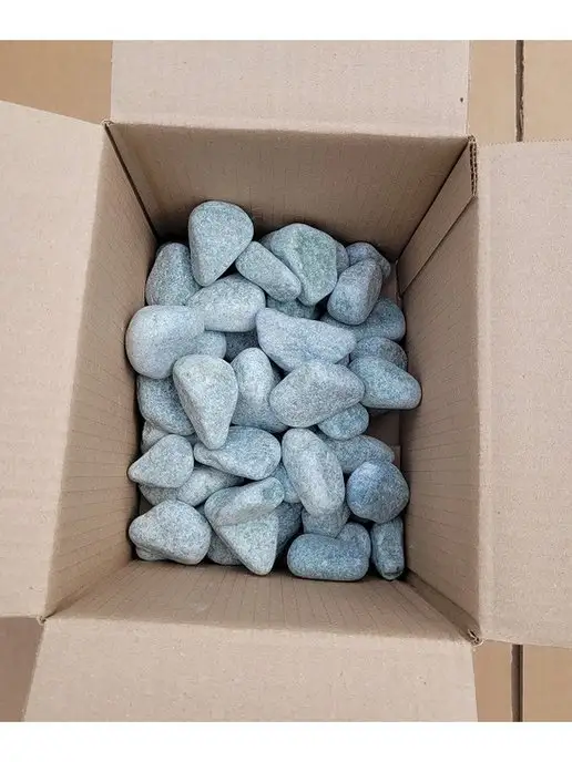 bazaltsite Жадеит Хакасия шлифованный 4-9 см 10 кг камни, 10 кг, фото 4