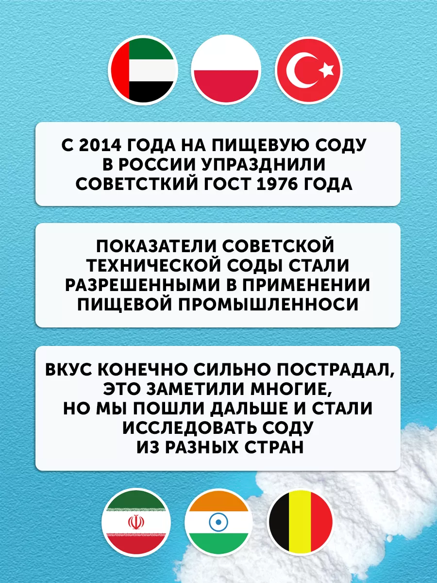 Сода пищевая натуральная 700гр 1000гр Фабрика Натуральных Продуктов  93252134 купить в интернет-магазине Wildberries