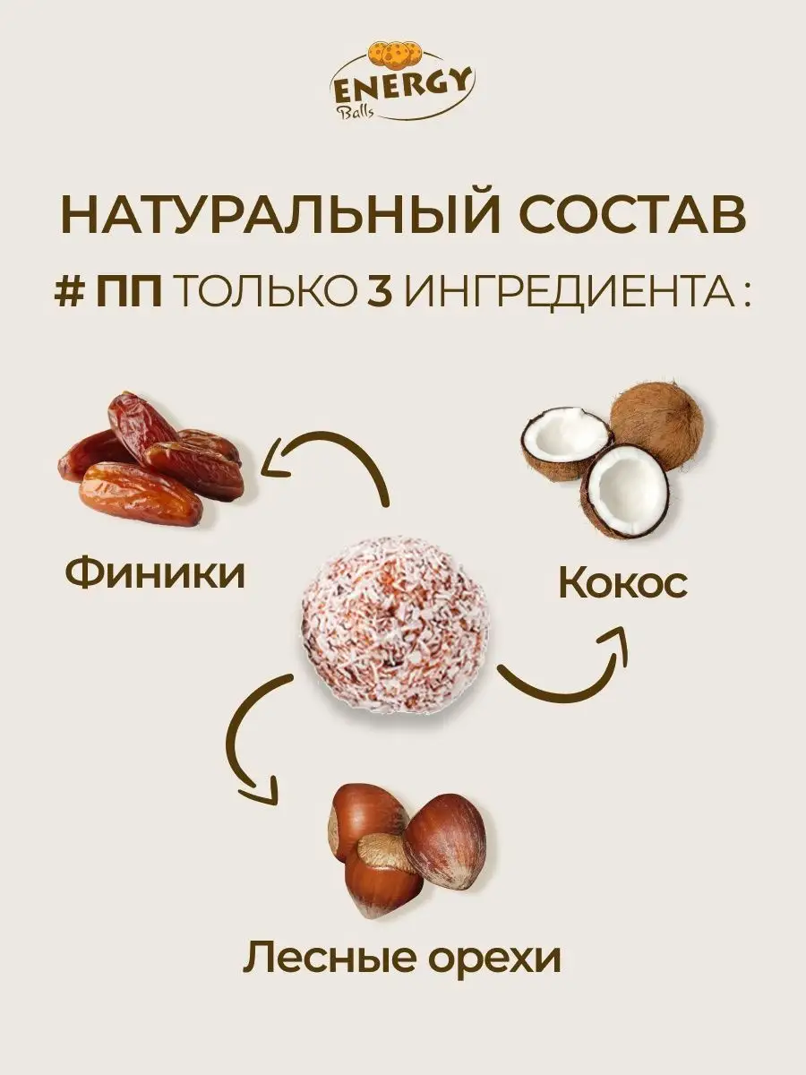 Полезные фруктовые конфеты ENERGY Balls 93262272 купить в интернет-магазине  Wildberries