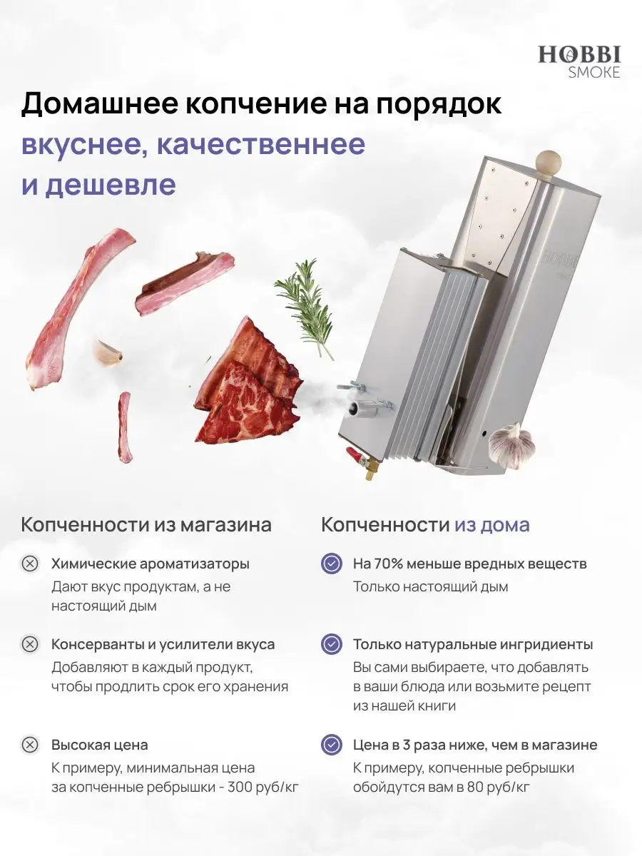 Дымогенератор 2+ для холодного копчения Hobbi Smoke 93263722 купить за 9  499 ₽ в интернет-магазине Wildberries