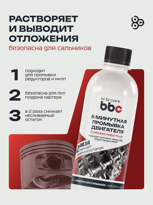 BIBICARE Промывка двигателя масляной системы авто, вариант, фото 2