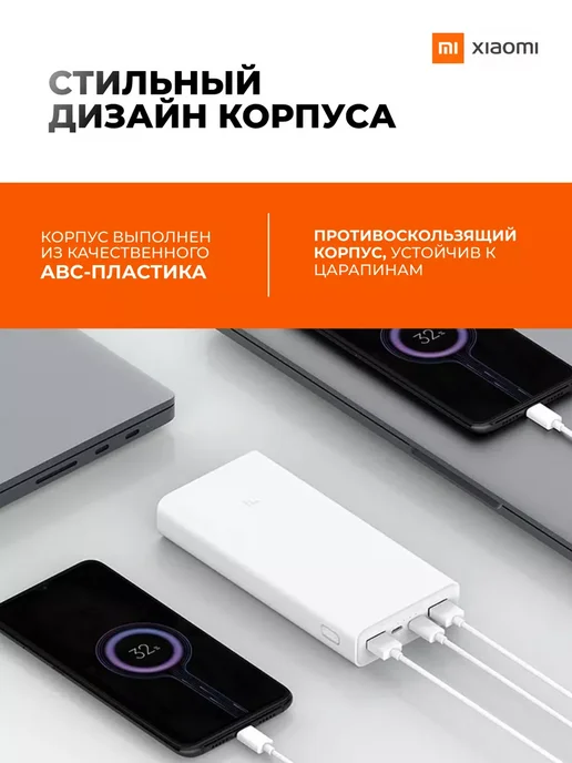 Xiaomi Внешний аккумулятор Power Bank ссс 20000mAh оригинал, 20000 мАч, фото 6