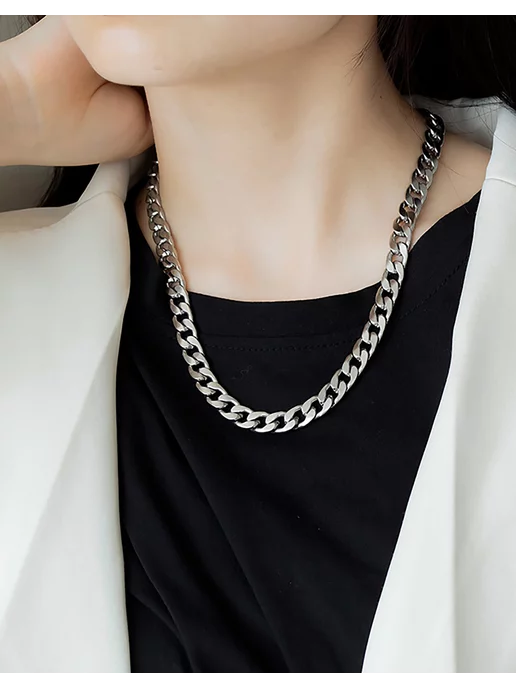 Premium Jewelry iRi GIFTS Цепочка женская на шею - бижутерия, серый, фото 3