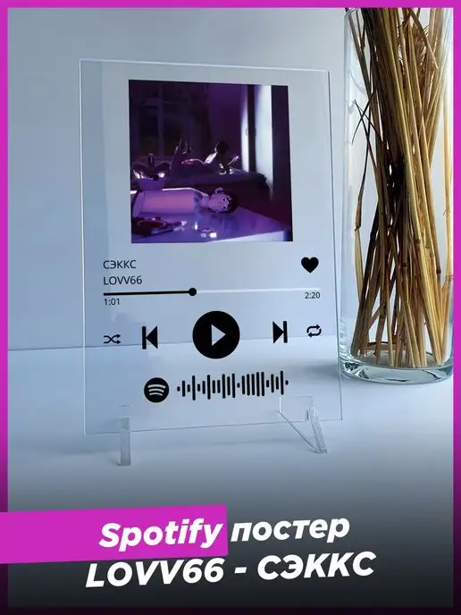 Spotify Poster Spotify постер lovv66 спотифай подарок подруге другу