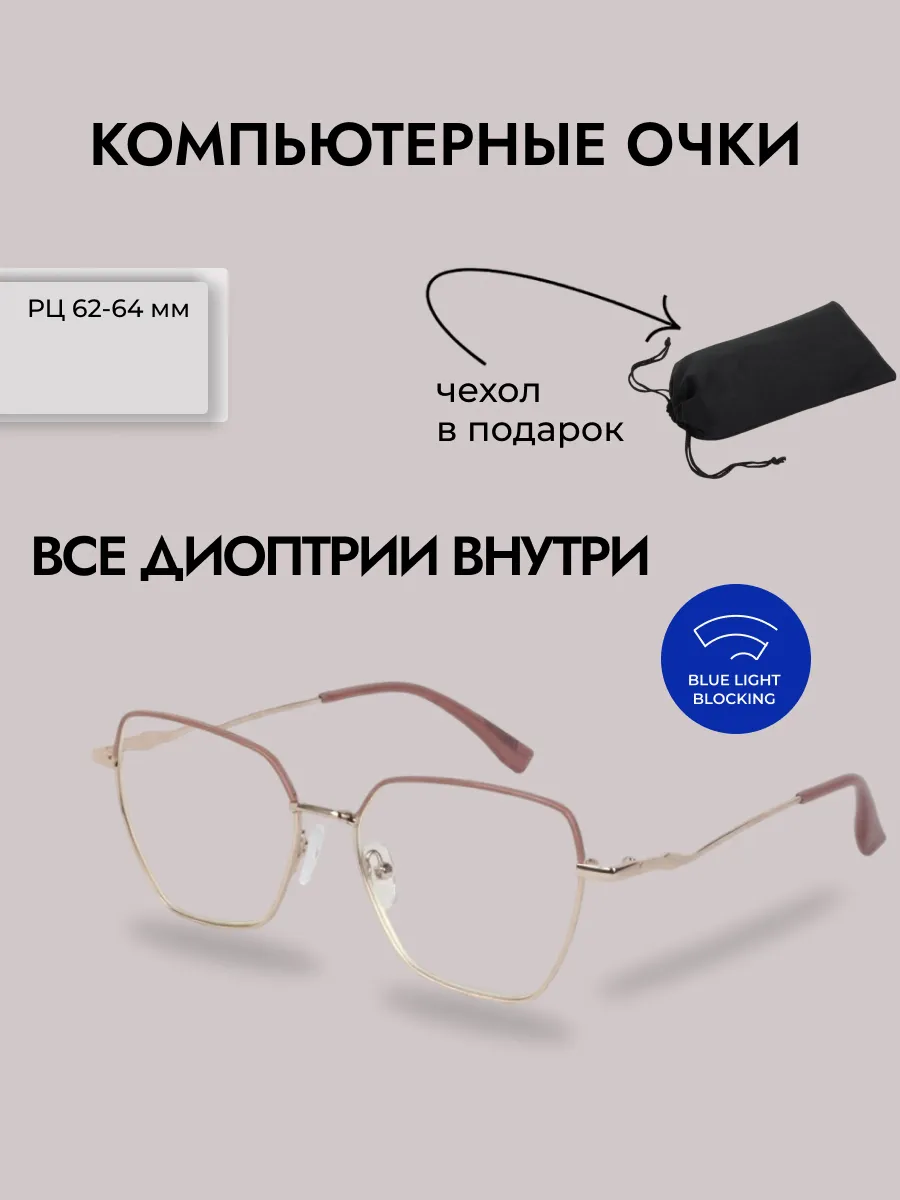 Компьютерные очки женские круглые