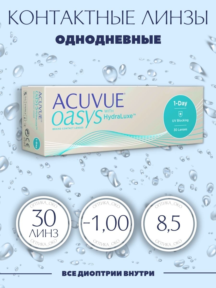 Линзы Acuvue Oasys 1-Day. Acuvue Oasys 1- Day with Hydraluxe (30 шт) New. Acuvue one Day Oasys (30 линз). Линзы однодневные Acuvue 1-Day TRUEYE 30 шт контактные.