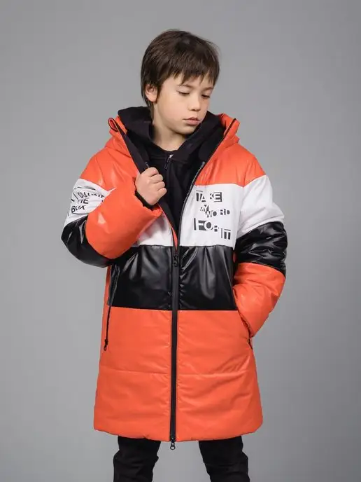 AVR BRAND Пальто зимнее куртка на флисе, черный, фото 2